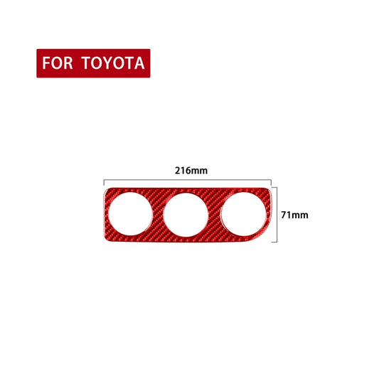 Carbon Fiber Car Air Conditioner Switch Panel B Decorative Sticker for Toyota Corolla 2014-2018,Left Drive, Air Conditioner Switch Panel B,Left Drive