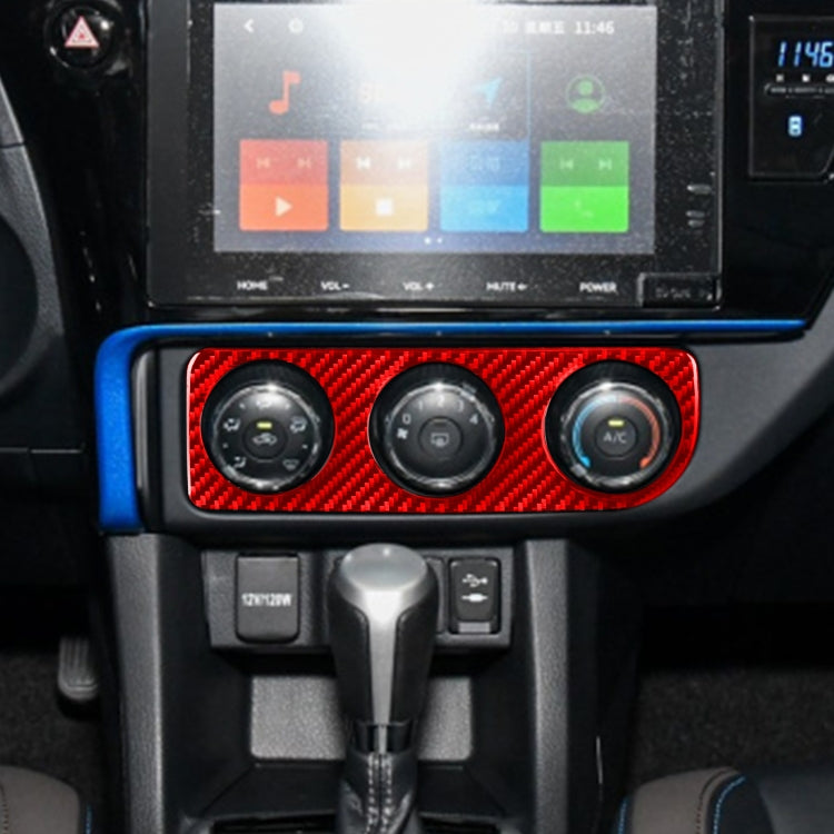 Carbon Fiber Car Air Conditioner Switch Panel B Decorative Sticker for Toyota Corolla 2014-2018,Left Drive, Air Conditioner Switch Panel B,Left Drive