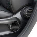 6 PCS / Set Carbon Fiber Car Seat Adjustment Button Panel Decorative Sticker for Mercedes-Benz B-Class 2019,Left and Right Drive Universal, Seat Adjustment Button Panel