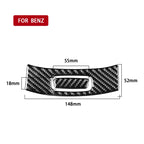 2 PCS / Set Carbon Fiber Car Armrest Box Switch Decorative Sticker for Mercedes-Benz B-Class 2019 / GLB 2020,Left and Right Drive Universal, Armrest Box Switch