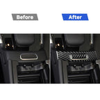 2 PCS / Set Carbon Fiber Car Armrest Box Switch Decorative Sticker for Mercedes-Benz B-Class 2019 / GLB 2020,Left and Right Drive Universal, Armrest Box Switch