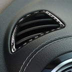 2 PCS / Set Carbon Fiber Car Dashboard Air Outlet Decorative Sticker for Mercedes-Benz B-Class 2019 / GLB 2020,Left and Right Drive Universal, Dashboard Air Outlet