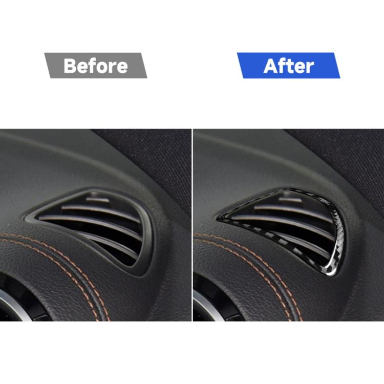 2 PCS / Set Carbon Fiber Car Dashboard Air Outlet Decorative Sticker for Mercedes-Benz B-Class 2019 / GLB 2020,Left and Right Drive Universal, Dashboard Air Outlet