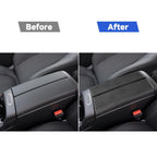 2 PCS / Set Carbon Fiber Car Armrest Box Panel Decorative Sticker for Mercedes-Benz B-Class 2019 / GLB 2020,Left and Right Drive Universal, Armrest Box Panel