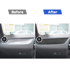 Carbon Fiber Car Co-pilot Control Panel Decorative Sticker for Mercedes-Benz B-Class 2019 / GLB 2020,Right Drive, Co-pilot Control Panel,Right Drive
