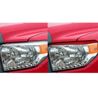 2 PCS / Set Carbon Fiber Car Headlight Eyebrow Decorative Sticker for Toyota Tundra 2014-2018,Left and Right Drive Universal, Headlight Eyebrow