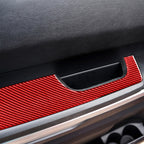 4 PCS / Set Carbon Fiber Car Door Armrest Panel Decorative Sticker for Toyota Tundra 2014-2018,Left and Right Drive Universal, Door Armrest Panel