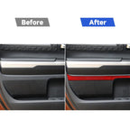 4 PCS / Set Carbon Fiber Car Door Panel Decorative Sticker for Toyota Tundra 2014-2018,Left and Right Drive Universal, Door Panel