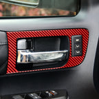 4 PCS / Set Carbon Fiber Car Door Inner Handle Decorative Sticker for Toyota Tundra 2014-2018,Left Drive, Door Inner Handle ,Left Drive
