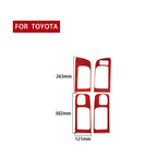 4 PCS / Set Carbon Fiber Car Door Inner Handle Decorative Sticker for Toyota Tundra 2014-2018,Right Drive, Door Inner Handle ,Right Drive