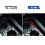 Carbon Fiber Car Central Control Cup Holder Slot Mat Decorative Sticker for Toyota Tundra 2014-2018,Left and Right Drive Universal, Central Control Cup Holder Slot Mat