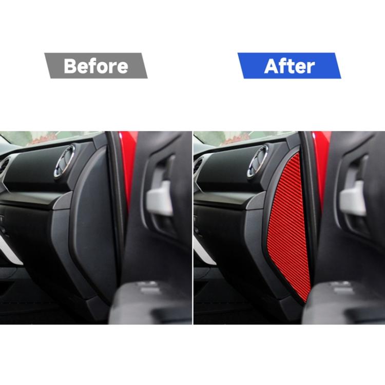 2 PCS / Set Carbon Fiber Car Door Anti-collision Cushion Decorative Sticker for Toyota Tundra 2014-2018,Left and Right Drive Universal, Door Anti-collision Cushion