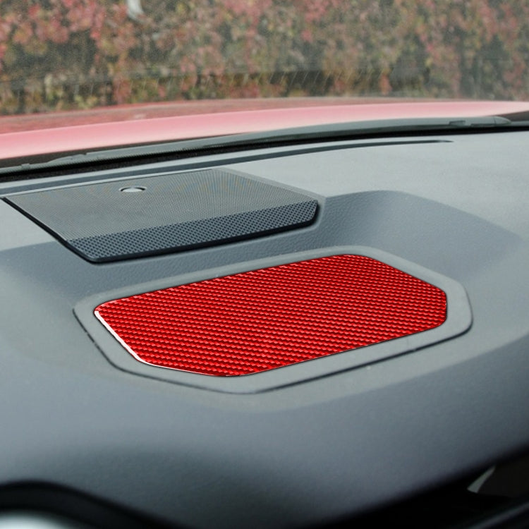 Carbon Fiber Car Dashboard Storage Box Mat Decorative Sticker for Toyota Tundra 2014-2018,Left and Right Drive Universal, Dashboard Storage Box Mat