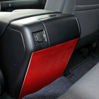 Carbon Fiber Car Rear Exhaust Air Outlet Anti-kick Panel Decorative Sticker for Toyota Tundra 2014-2018,Left and Right Drive Universal, Rear Exhaust Air Outlet Anti-kick Panel