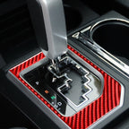 Carbon Fiber Car Gear Panel Decorative Sticker for Toyota Tundra 2014-2018,Left and Right Drive Universal, Gear Panel