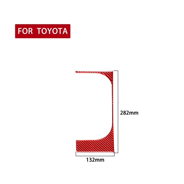 Carbon Fiber Car Cup Holder Frame Decorative Sticker for Toyota Tundra 2014-2018,Left Drive, Cup Holder Frame,Left Drive