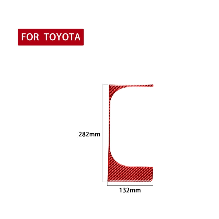 Carbon Fiber Car Cup Holder Frame Decorative Sticker for Toyota Tundra 2014-2018,Right Drive, Cup Holder Frame,Right Drive