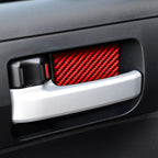 4 PCS / Set Carbon Fiber Car Inner Door Bowl Decorative Sticker for Toyota Tundra 2014-2018,Left and Right Drive Universal, Inner Door Bowl