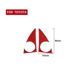 2 PCS / Set Carbon Fiber Car A-pillar Speaker Panel Decorative Sticker for Toyota Tundra 2014-2018,Left and Right Drive Universal, A-pillar Speaker Panel