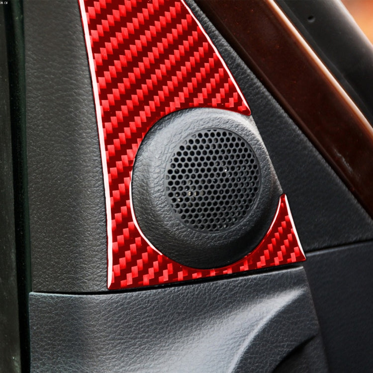 2 PCS / Set Carbon Fiber Car A-pillar Speaker Panel Decorative Sticker for Toyota Tundra 2014-2018,Left and Right Drive Universal, A-pillar Speaker Panel