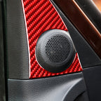 2 PCS / Set Carbon Fiber Car A-pillar Speaker Panel Decorative Sticker for Toyota Tundra 2014-2018,Left and Right Drive Universal, A-pillar Speaker Panel