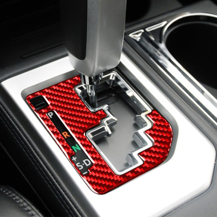 Carbon Fiber Car Gear Indication Decorative Sticker for Toyota Tundra 2014-2018,Left and Right Drive Universal, Gear Indication