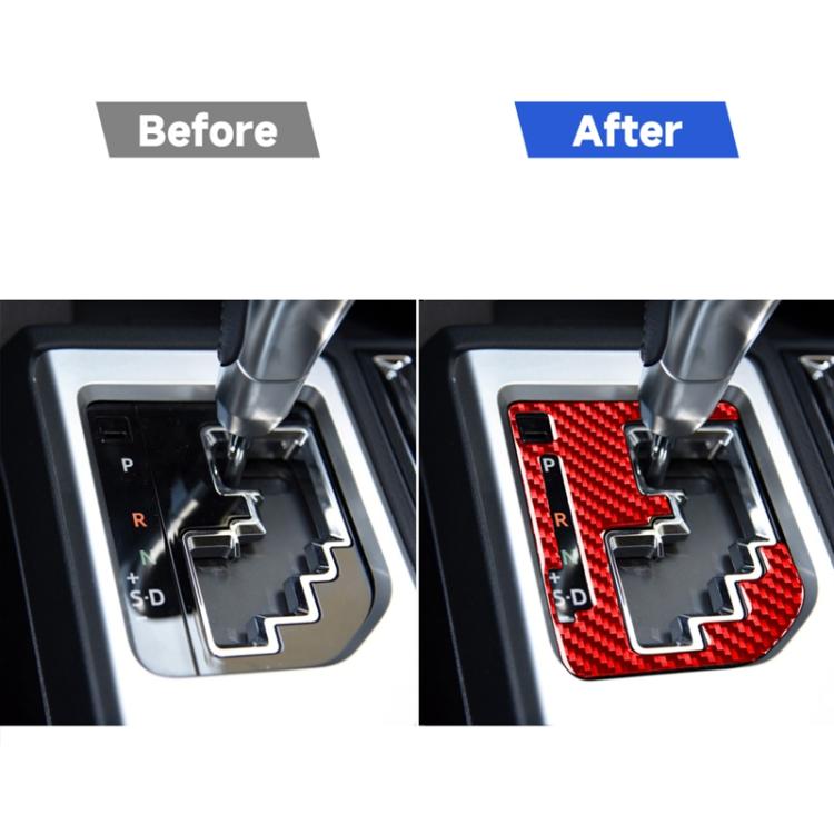 Carbon Fiber Car Gear Indication Decorative Sticker for Toyota Tundra 2014-2018,Left and Right Drive Universal, Gear Indication