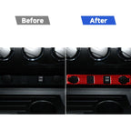 Carbon Fiber Car Cigarette Lighter Switch Decorative Sticker for Toyota Tundra 2014-2018,Left and Right Drive Universal, Cigarette Lighter Switch