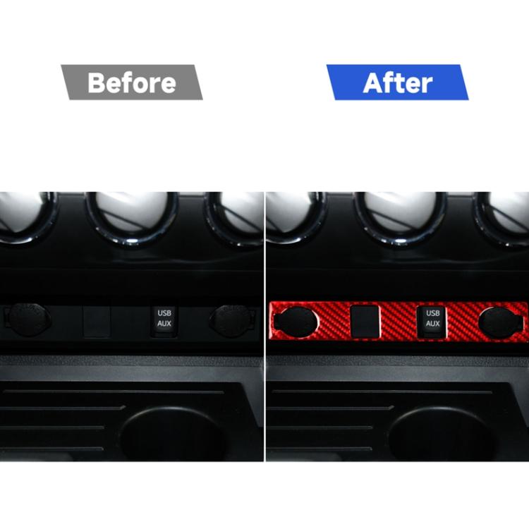 Carbon Fiber Car Cigarette Lighter Switch Decorative Sticker for Toyota Tundra 2014-2018,Left and Right Drive Universal, Cigarette Lighter Switch