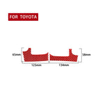 2 PCS / Set Carbon Fiber Car Dashboard Air Outlet Decorative Sticker for Toyota Tundra 2014-2018,Left Drive, Dashboard Air Outlet,Left Drive