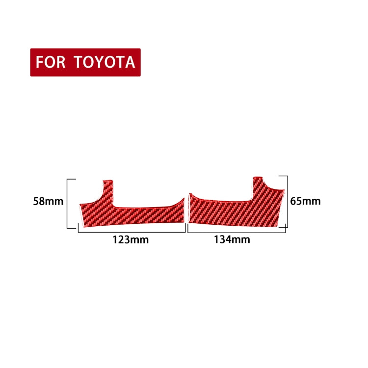 2 PCS / Set Carbon Fiber Car Dashboard Air Outlet Decorative Sticker for Toyota Tundra 2014-2018,Right Drive, Dashboard Air Outlet,Right Drive