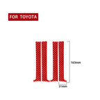 4 PCS / Set Carbon Fiber Car Inner Handle Decorative Sticker for Toyota Tundra 2014-2018,Left and Right Drive Universal, Inner Handle