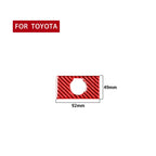 Carbon Fiber Car Rear Cigarette Lighter Switch Decorative Sticker for Toyota Tundra 2014-2018,Left and Right Drive Universal, Rear Cigarette Lighter Switch