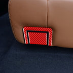 4 PCS / Set Carbon Fiber Car Rear Seat Adjustment Panel Decorative Sticker for Toyota Tundra 2014-2018,Left and Right Drive Universal, Rear Seat Adjustment Panel