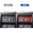 Carbon Fiber Car Headlight Height Adjustment Switch Decorative Sticker for Toyota Tundra 2014-2018,Left and Right Drive Universal, Headlight Height Adjustment Switch