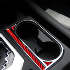 3 PCS / Set Carbon Fiber Car Central Control Cup Holder Decorative Sticker for Toyota Tundra 2014-2018,Left Drive, Central Control Cup Holder,Left Drive