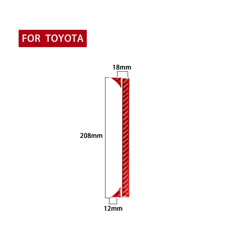 3 PCS / Set Carbon Fiber Car Central Control Cup Holder Decorative Sticker for Toyota Tundra 2014-2018,Right Drive, Central Control Cup Holder,Right Drive