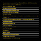 DUOYI DY5500 Car 4 in 1 Digital Multifunction Resistance Tester Insulation Earth Multimeter, DY5500