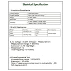 DUOYI DY5500 Car 4 in 1 Digital Multifunction Resistance Tester Insulation Earth Multimeter, DY5500