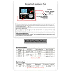 DUOYI DY4200 Car Higher Accuracy Digital Ground Resistance Tester, DY4200