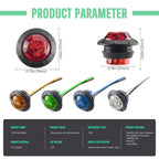 10 PCS MK-009 3/4 inch Car / Truck 3LEDs Side Marker Indicator Lights Bulb Lamp, MK-009(Red Light), MK-009(Green Light), MK-009(White Light), MK-009(Yellow Light), MK-009(Blue Light)