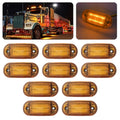 10 PCS MK-019 Car / Truck 6LEDs Side Marker Indicator Lights Bulb Lamp, MK-019 (Yellow Light), MK-019 (Red Light), MK-019 (White Light)