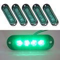 5 PCS MK-087 Car / Truck 4LEDs Side Marker Indicator Lights Bulb Lamp, MK-087(Green Light), MK-087(Red Light), MK-087(White Light), MK-087(Yellow Light), MK-087(Blue Light)
