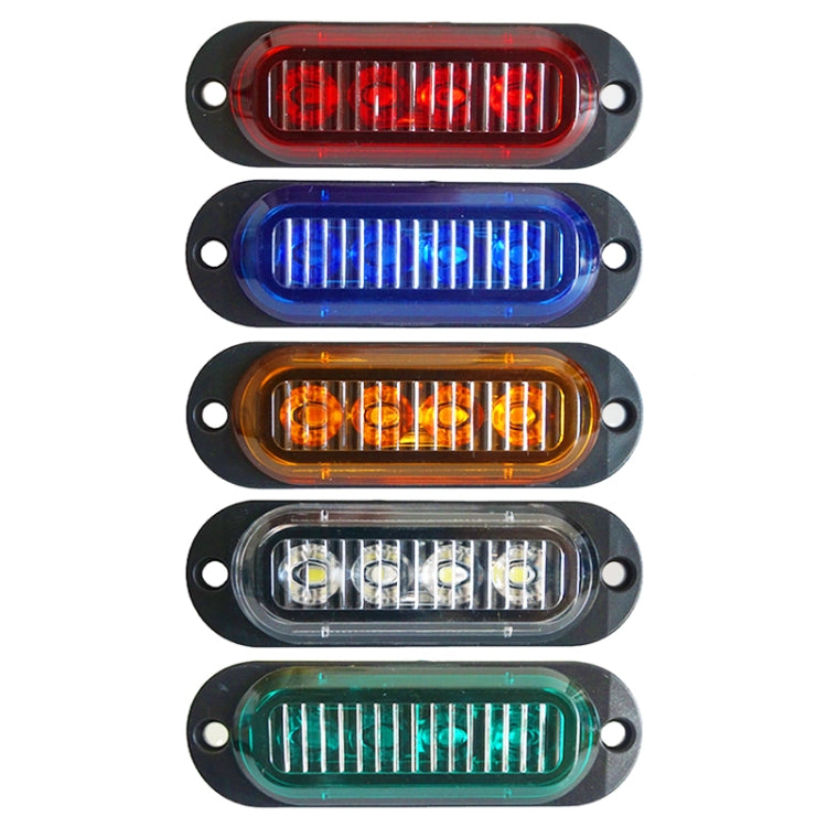 5 PCS MK-087 Car / Truck 4LEDs Side Marker Indicator Lights Bulb Lamp, MK-087(Green Light), MK-087(Red Light), MK-087(White Light), MK-087(Yellow Light), MK-087(Blue Light)