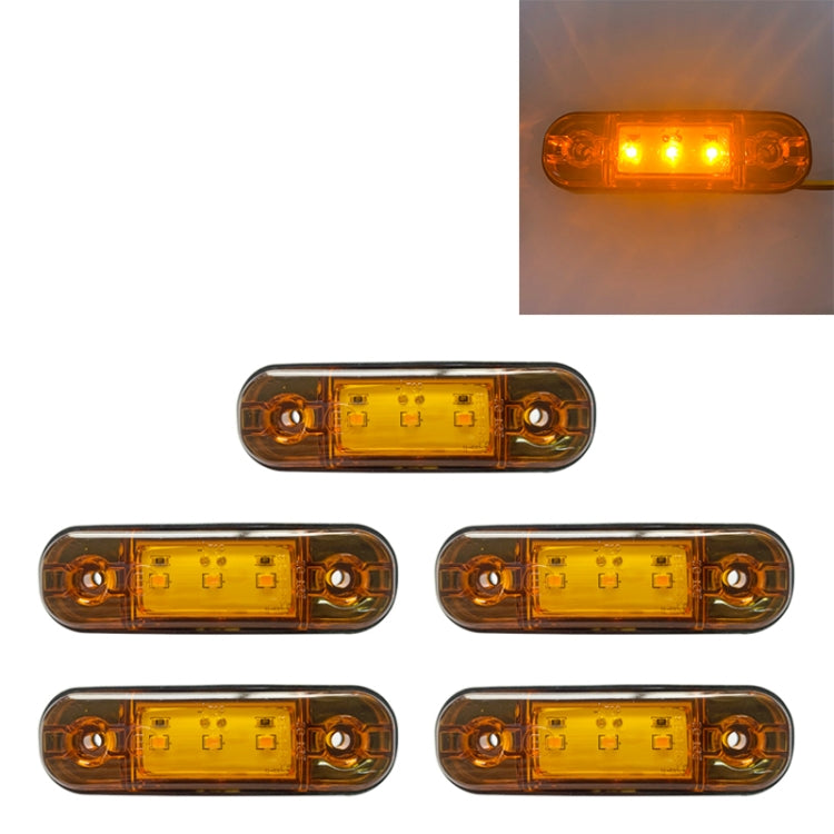5 PCS MK-327 Car / Truck 3LEDs Side Marker Indicator Light Tail Light, MK-327(Yellow Light), MK-327(Red Light), MK-327(White Light)