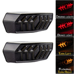 2 PCS KC670 Motorcycle Integrated Flashing Turn Signal Brake Tail Light for Honda MSX125 CBR650F CTX700, KC670