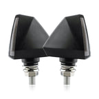 2 PCS KC018A Motorcycle Triangular V-shaped Two-color LED Brake Turn Signal Light, KC018A