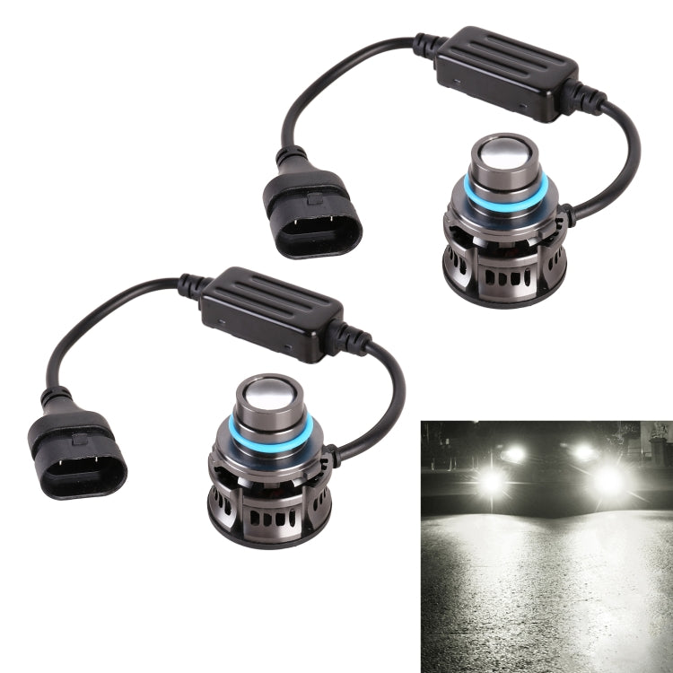 1 Pair 9005 27W / DC12V Car Aluminum Alloy LED Headlight, 9005 (White Light), 9005 (Blue Light), 9005 (Gold Light), 9005 (Lime Green)