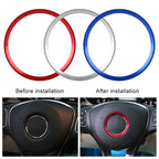 Car Steering Wheel Decorative Ring Cover for Mercedes-Benz,Inner Diameter: 5.8cm, 5.8cm (Blue), 5.8cm (Red), 5.8cm (Silver)