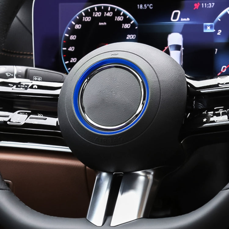 Car Steering Wheel Decorative Ring Cover for Mercedes-Benz,Inner Diameter: 7.2cm, 7.2cm (Blue), 7.2cm (Red), 7.2cm (Silver)